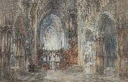 Wyke Bayliss Ely Cathedral pen and watercolour Spain oil painting artist